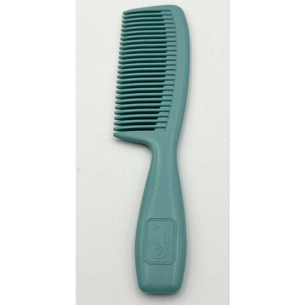 Vintage 1970s Avon Seahorse Aqua Blue Detangling Comb 8” Handle Wet Hair USA